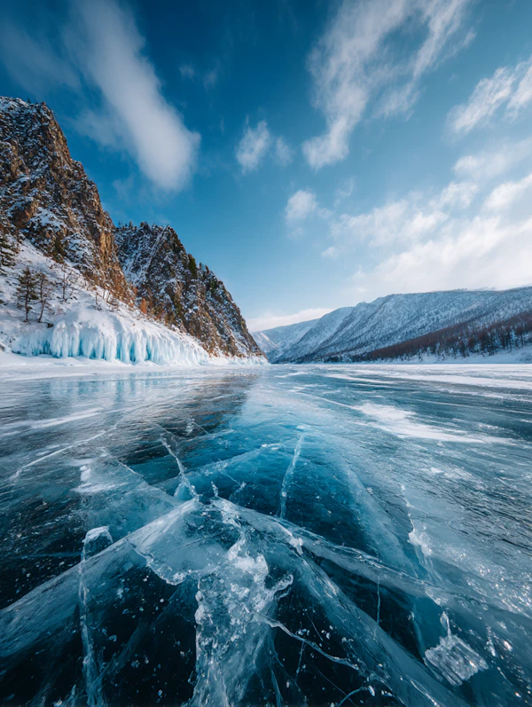 Frozen Lake Serenity