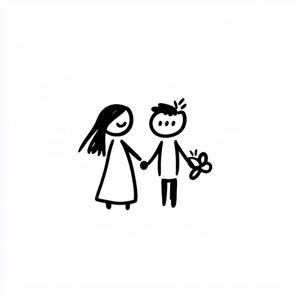 Stick Figure Couple