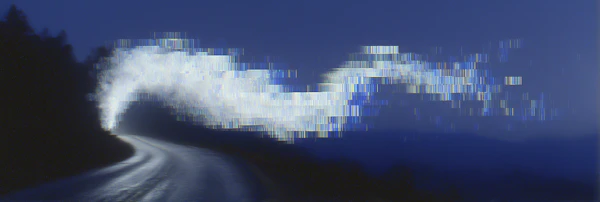 Surreal Night Road