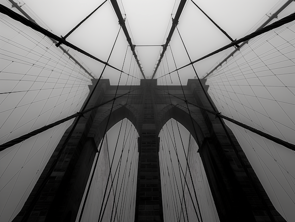 Misty Bridge Monochrome