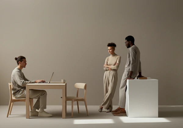 Minimalist Neutral Scene