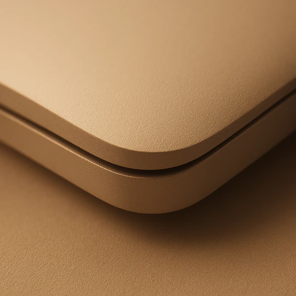 Matte Gold Object Close-Up