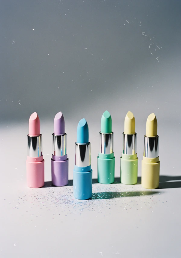 Pastel Lipstick Display