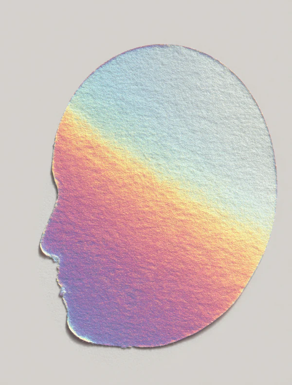 Iridescent Profile Art