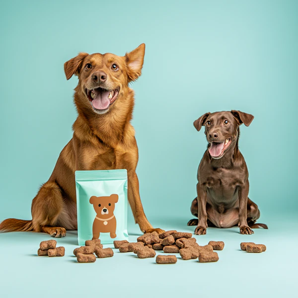 Cheerful Dogs with Treats