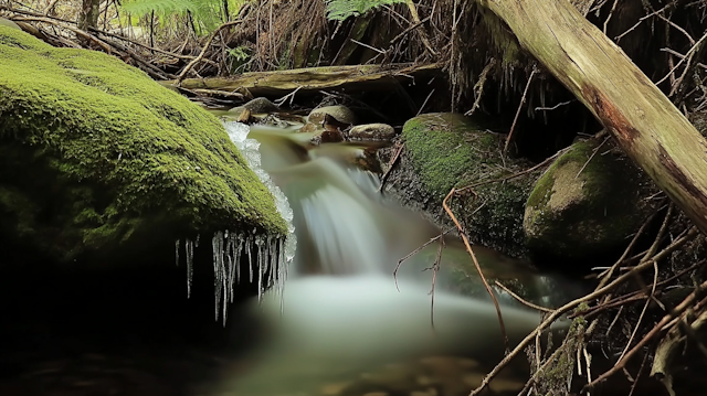 Serene Waterfall Scene