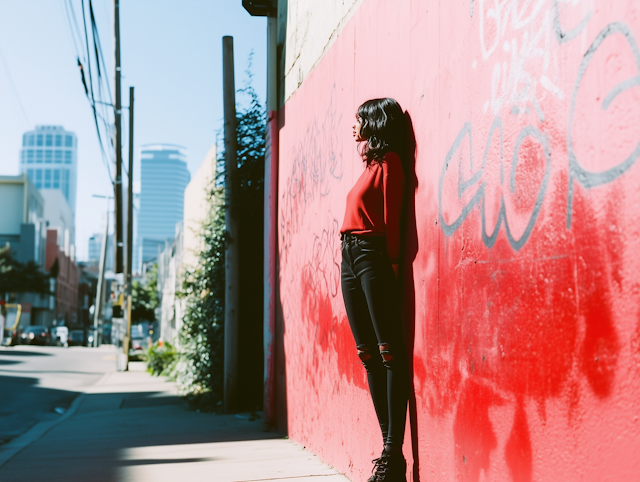 Contemplative Urban Portrait