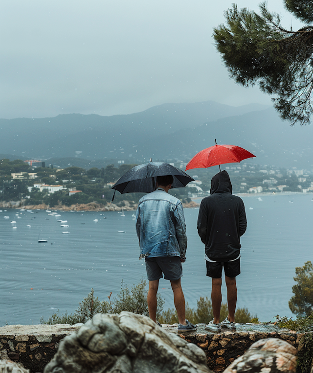 Rainy Coastal Overlook