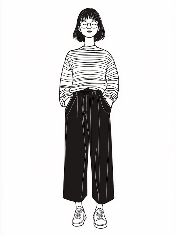 Contemporary Casual Fashion Illustration