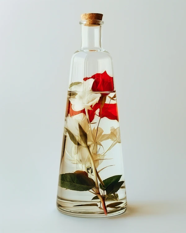 Floral Bottle Art