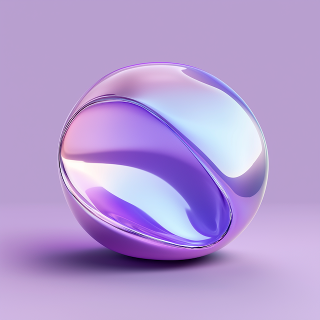 Iridescent Sphere Art