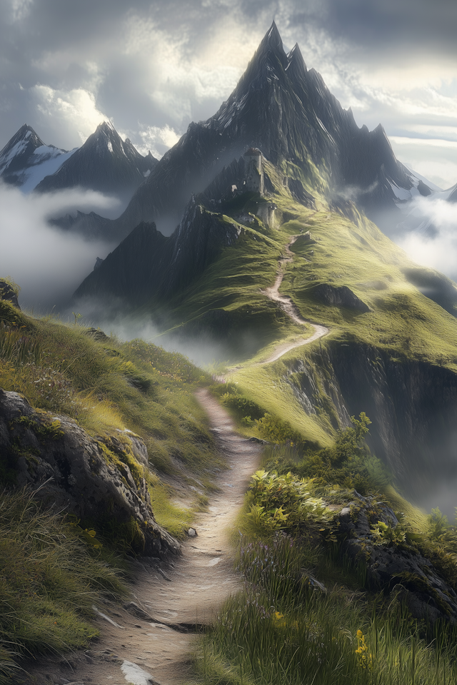 Misty Mountain Path