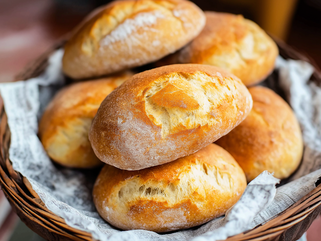 Freshly Baked Bread Rolls