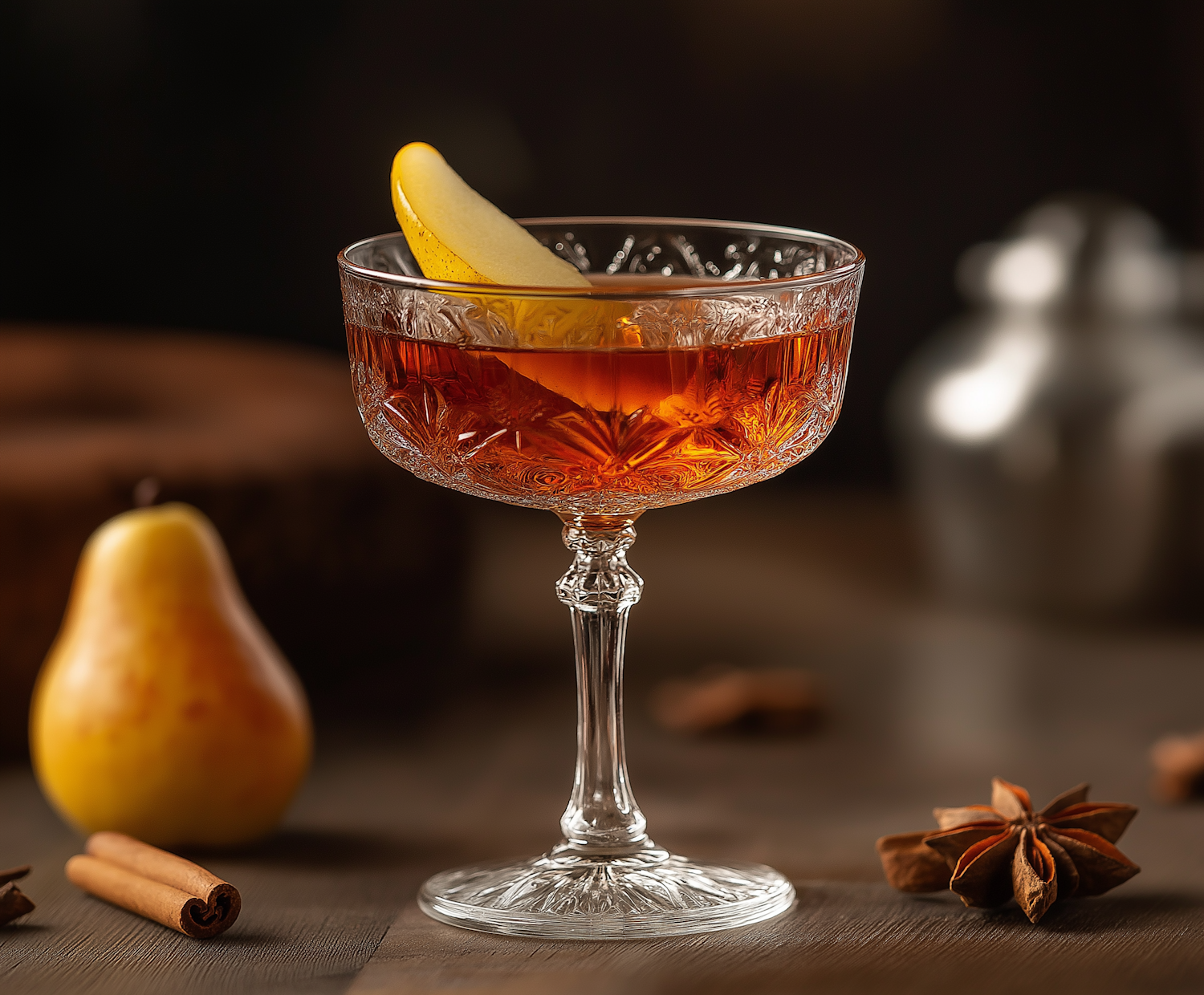 Elegant Autumn Cocktail