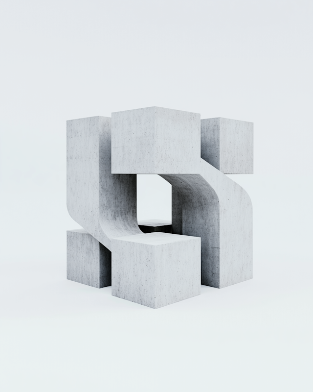 Minimalist Geometric Sculpture