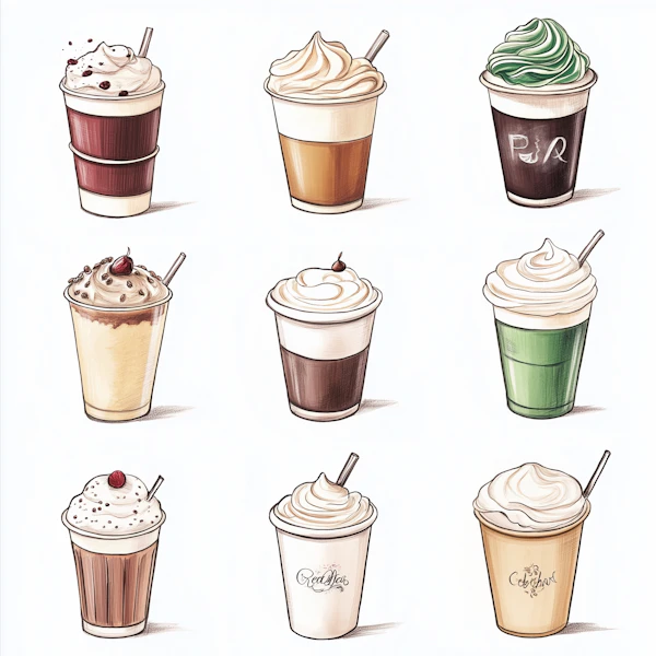 Illustrated Beverage Grid
