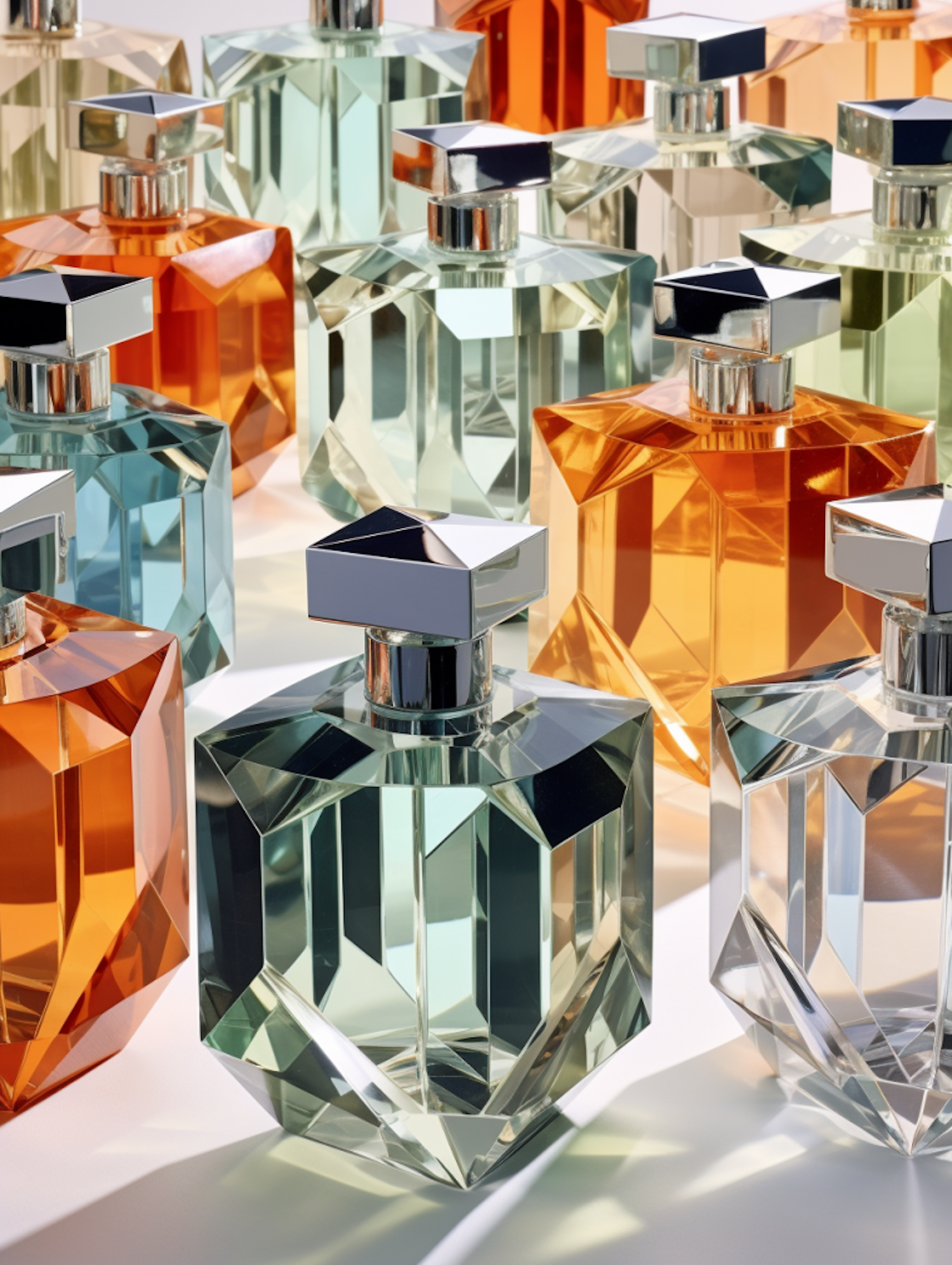 Luxury Geometric Perfumery Display