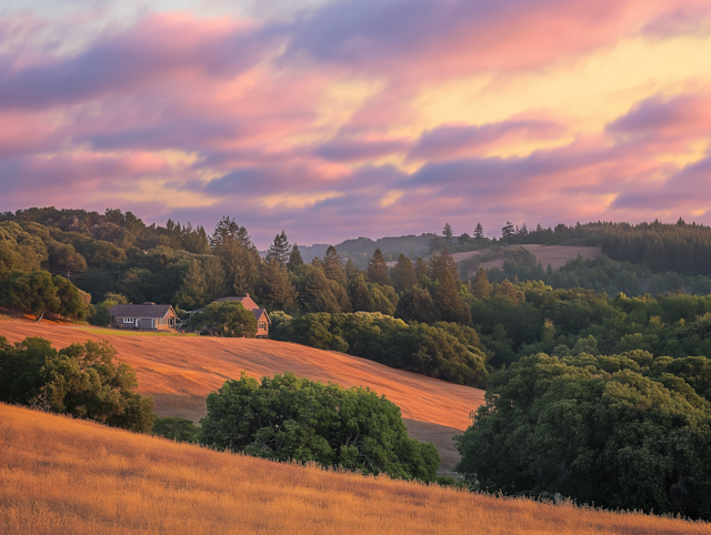 Serene Rural Sunrise/Sunset