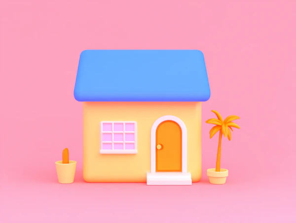 Colorful 3D House