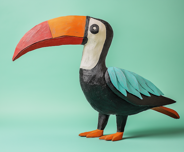 Colorful Toucan Sculpture