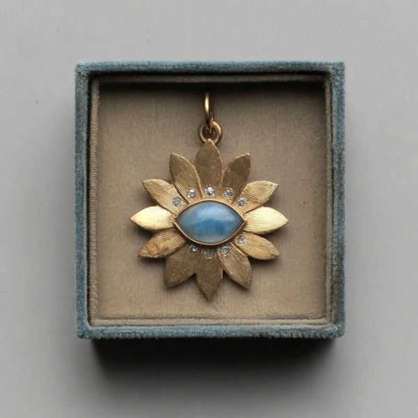 Gold Flower Pendant