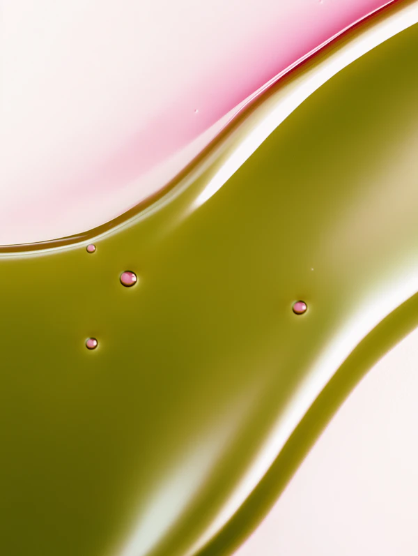 Green and Pink Liquid Art
