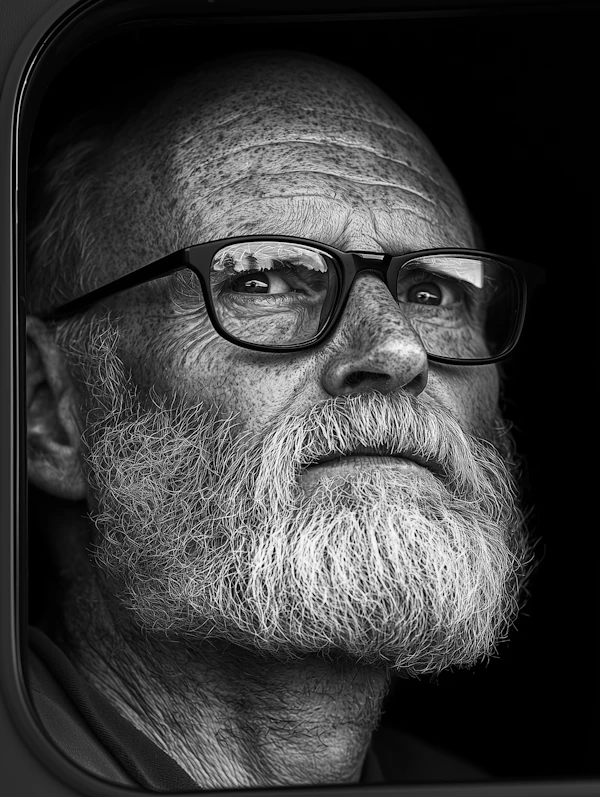 Contemplative Portrait of an Older Man