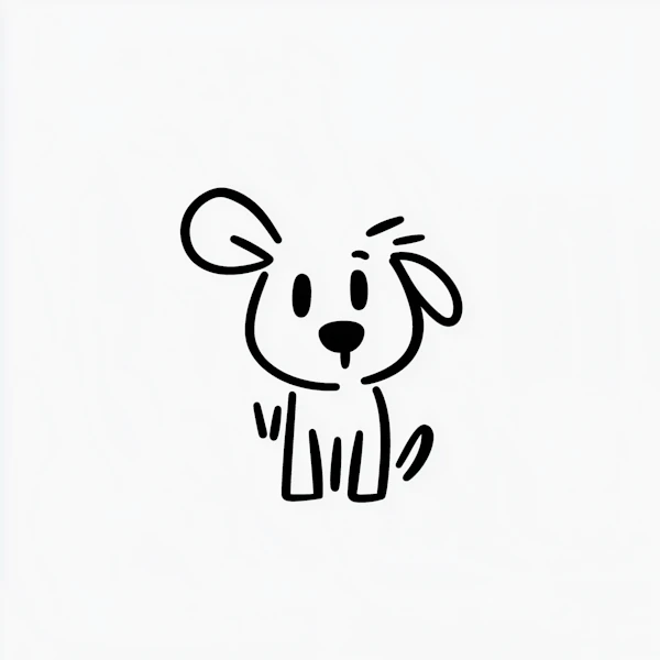 Cartoon Dog Drawing