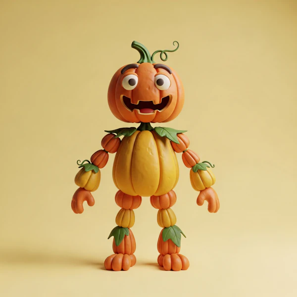 Pumpkin Gourd Figure