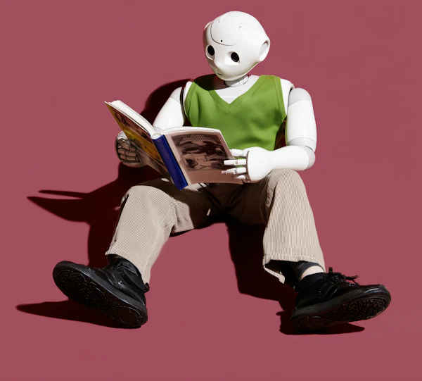 Robot Reading a Book