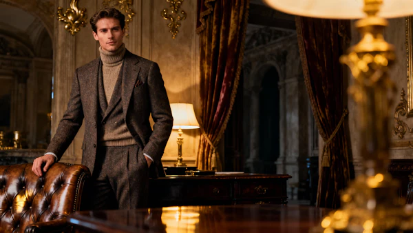 Elegant Man in Room