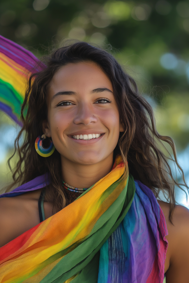 Colorful Outdoor Portrait