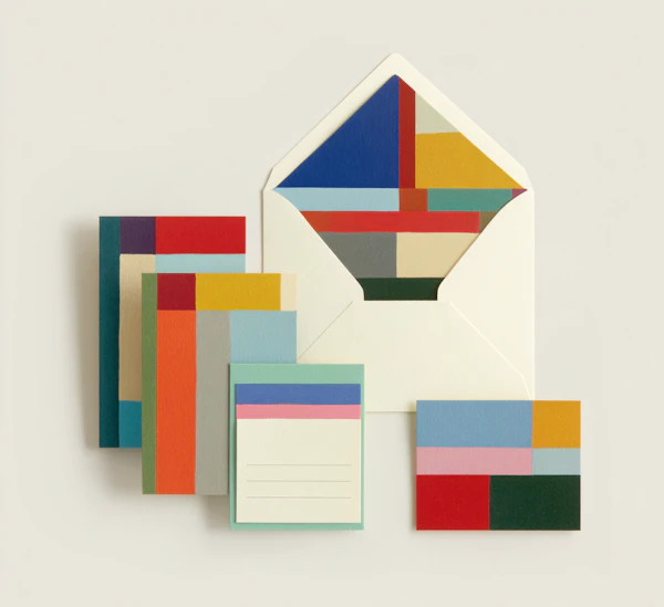 Geometric Stationery Set