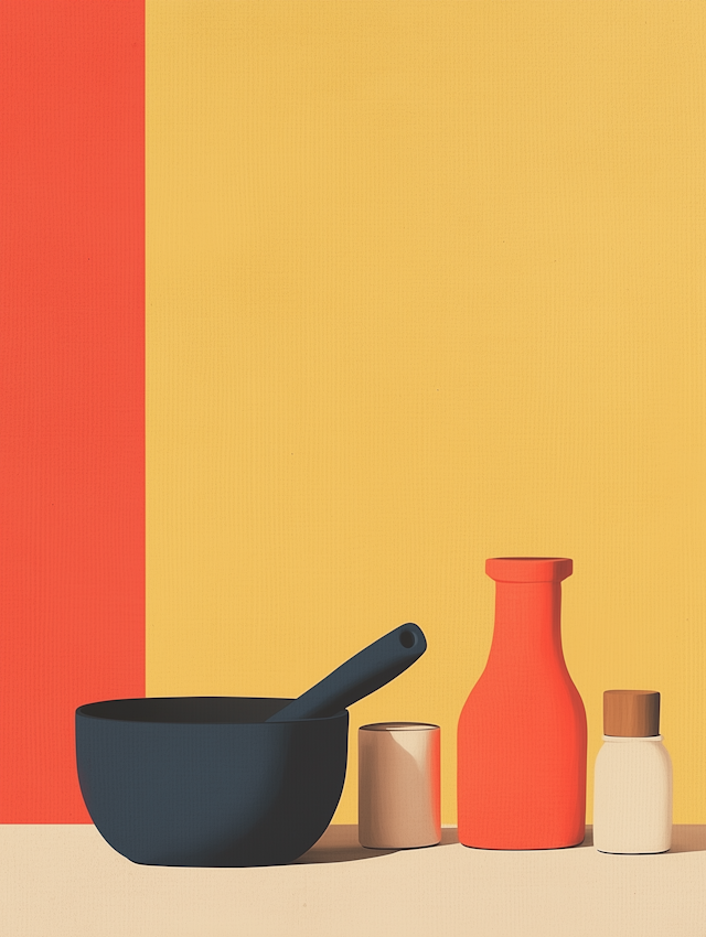 Modern Kitchenware Illustration