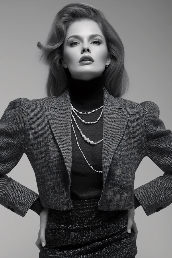Elegant Monochrome Portrait