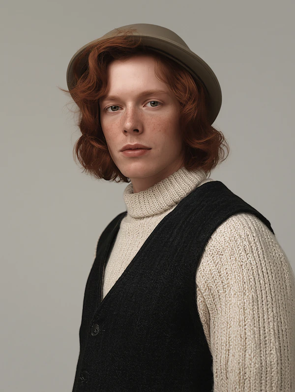 Portrait with Beige Hat
