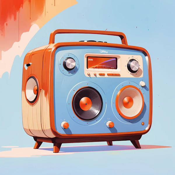 Retro Modern Radio Art