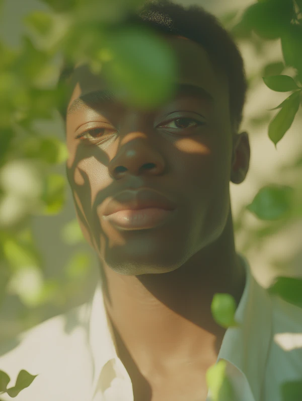 Portrait with Greenery
