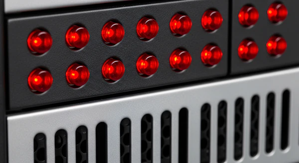 Red LED Grid Panel