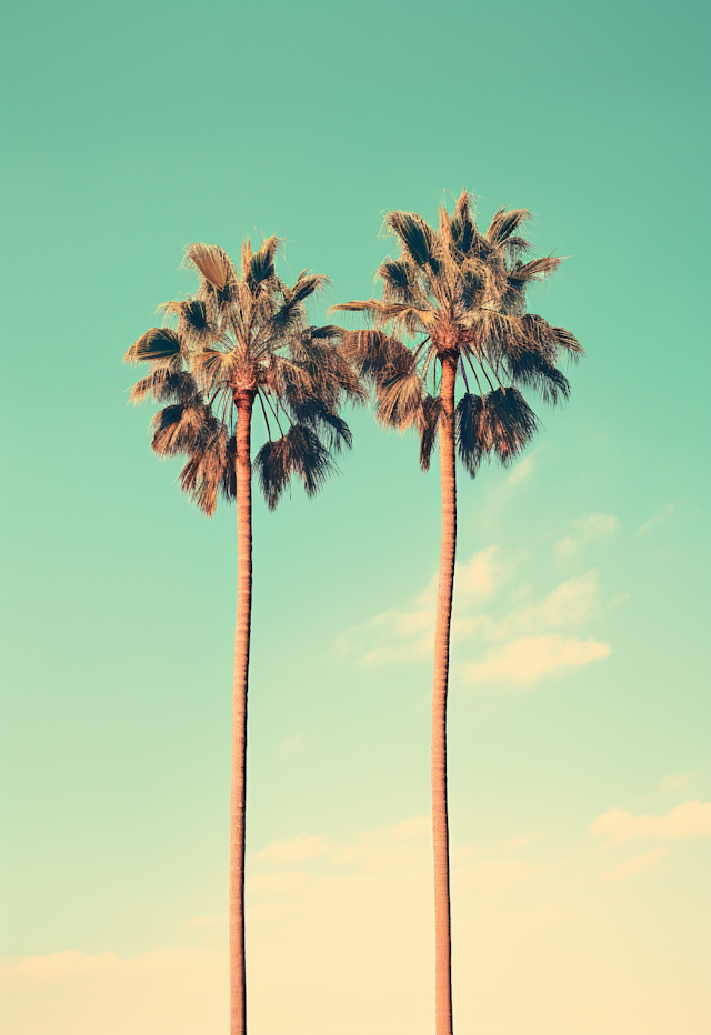 Serene Sky and Majestic Palms