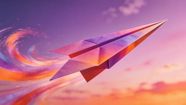Dreamy Paper Airplane