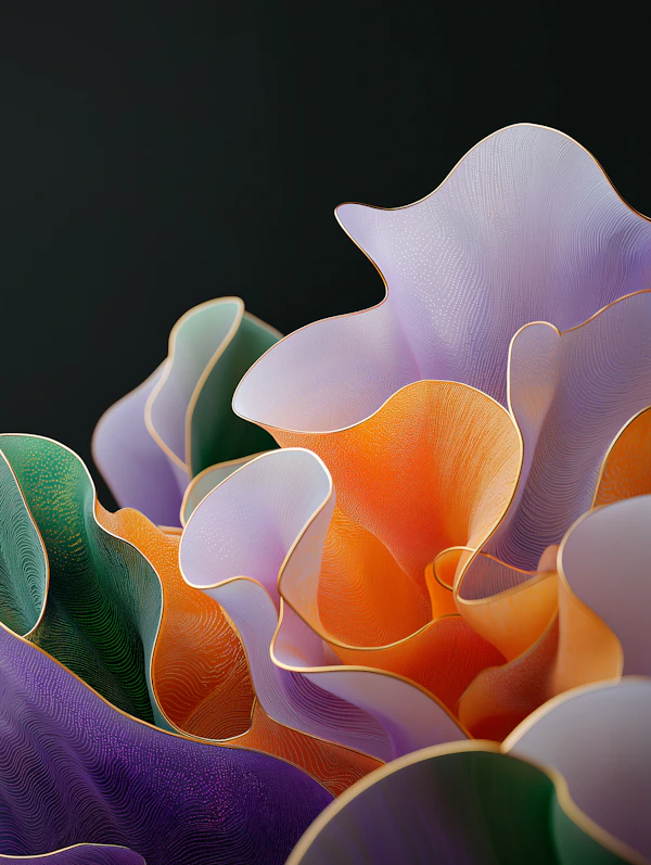 Abstract Flowing Shapes
