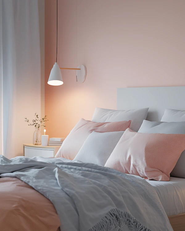 Cozy Pastel Bedroom