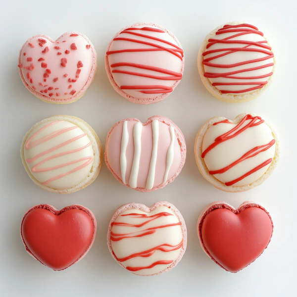 Romantic Macaron Grid