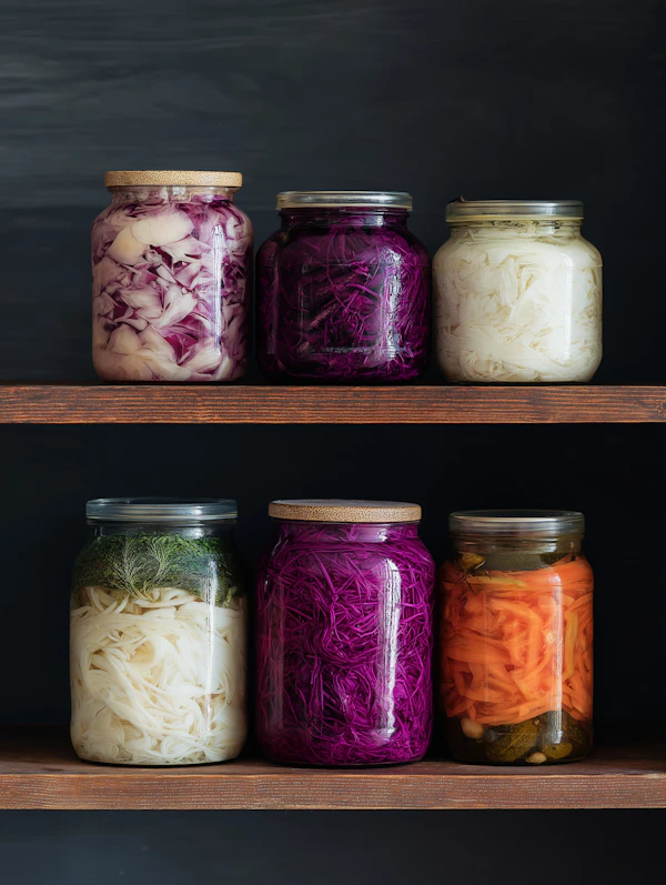 Pickled Vegetables Display