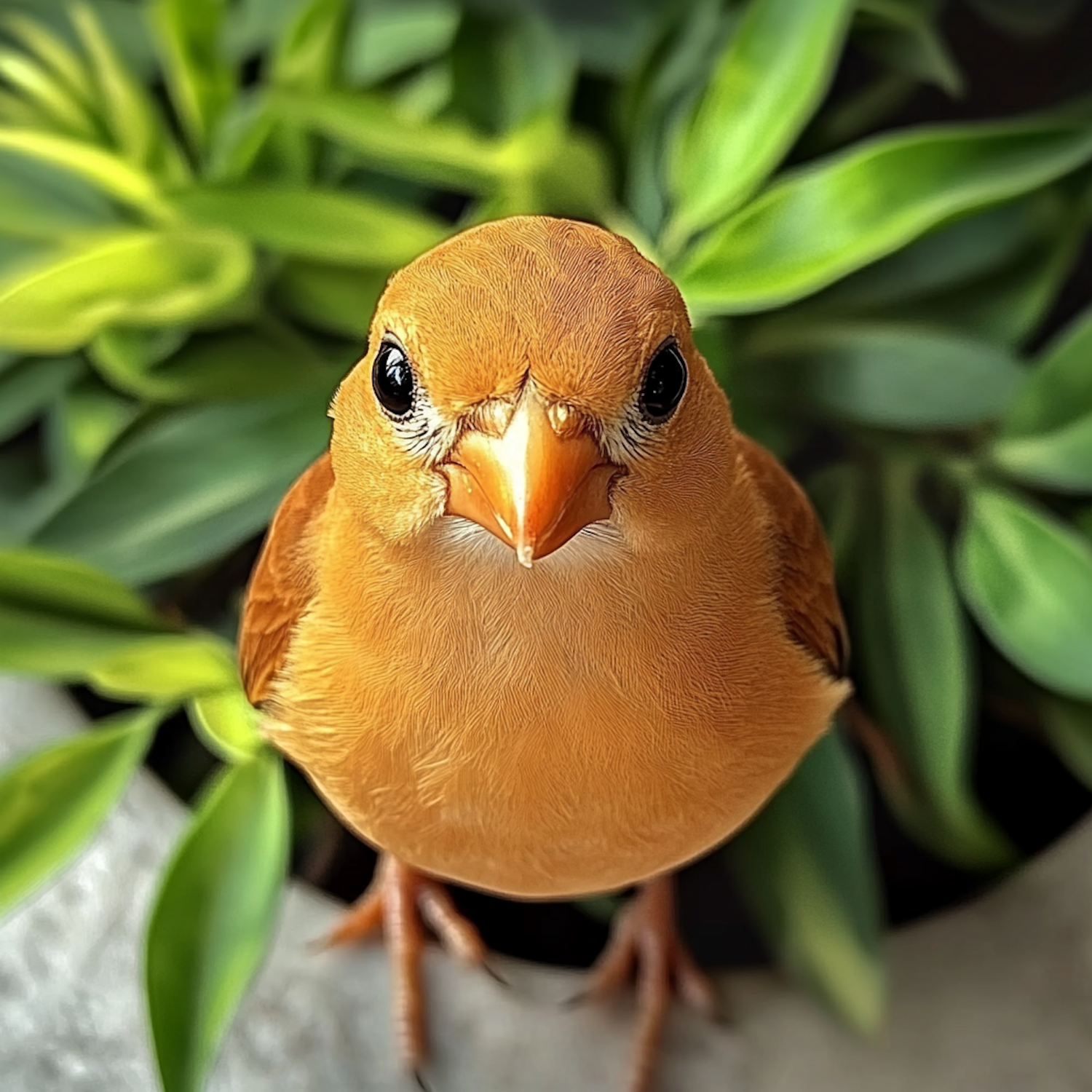 Vibrant Orange Bird