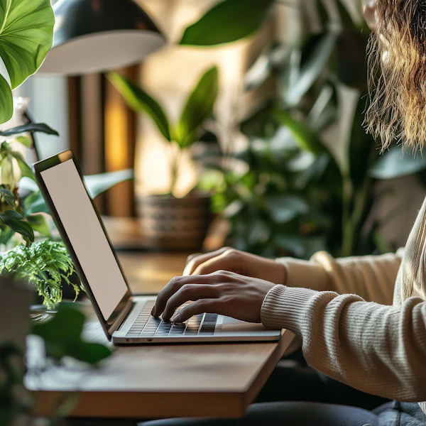 Cozy Green Workspace