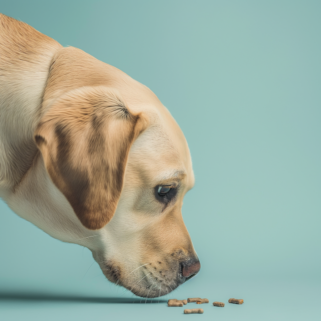 Labrador Retriever Focused on Treats