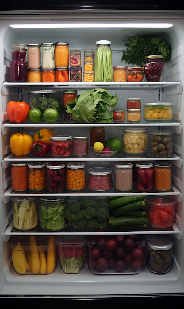 Well-Organized Health-Conscious Refrigerator