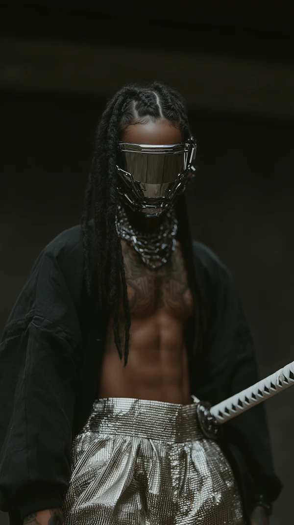 Futuristic Warrior Portrait